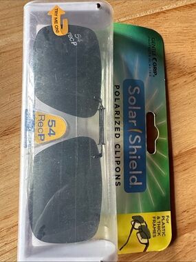 Polarized Clip-On Sunglasses - Black